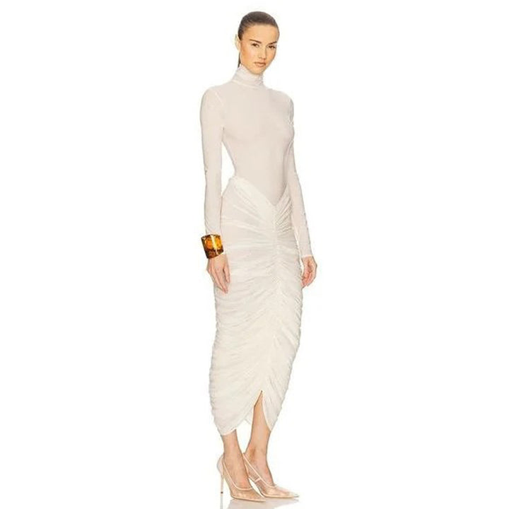 Mesh dress mid length