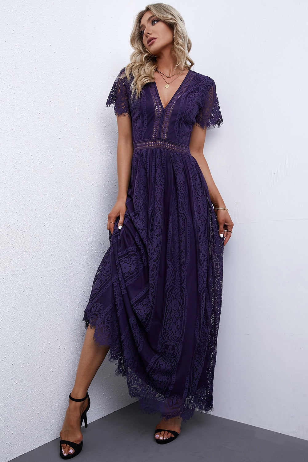 Fiery Heart Lace Dress