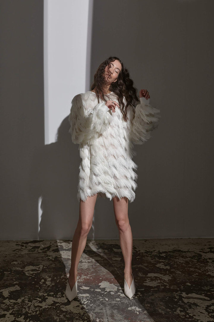 Homemade Temperament Loose New Dress Fringed Banquet Birthday Party Dress