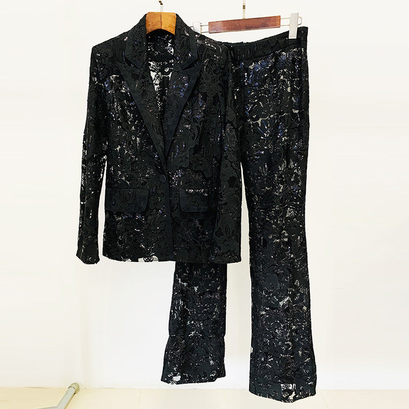 The Marisol Sequin Blazer Set