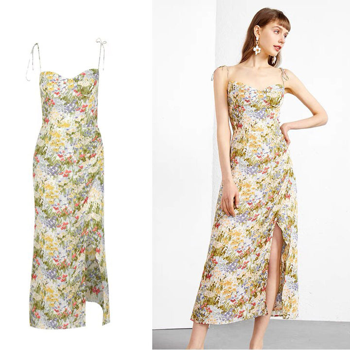 The Josephine Slit Slip Dress
