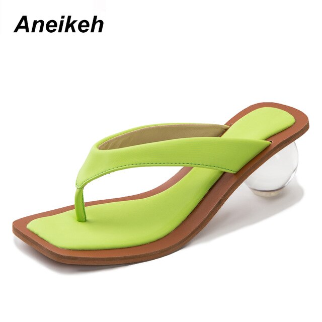 The Marguerite Clear Heel Sandals