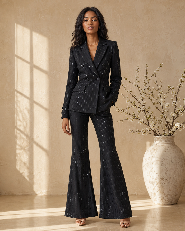 The Bianca Beaded Blazer Set