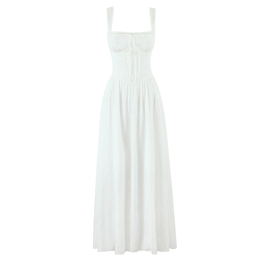 White lace patchwork dress