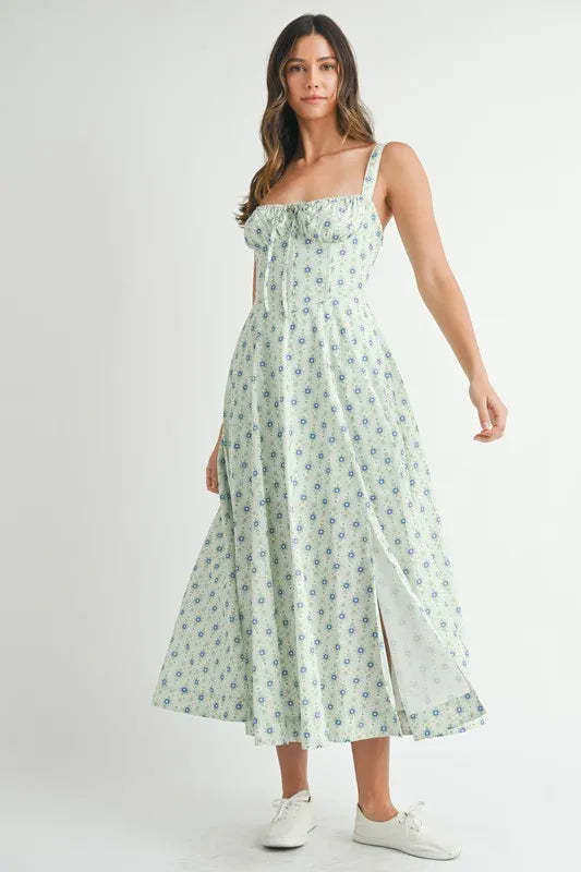 Floral  Lace Midi Dress