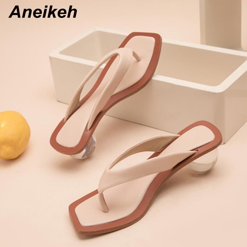 The Marguerite Clear Heel Sandals