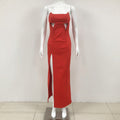 European Elegant Strapless :Sexy Long Dress