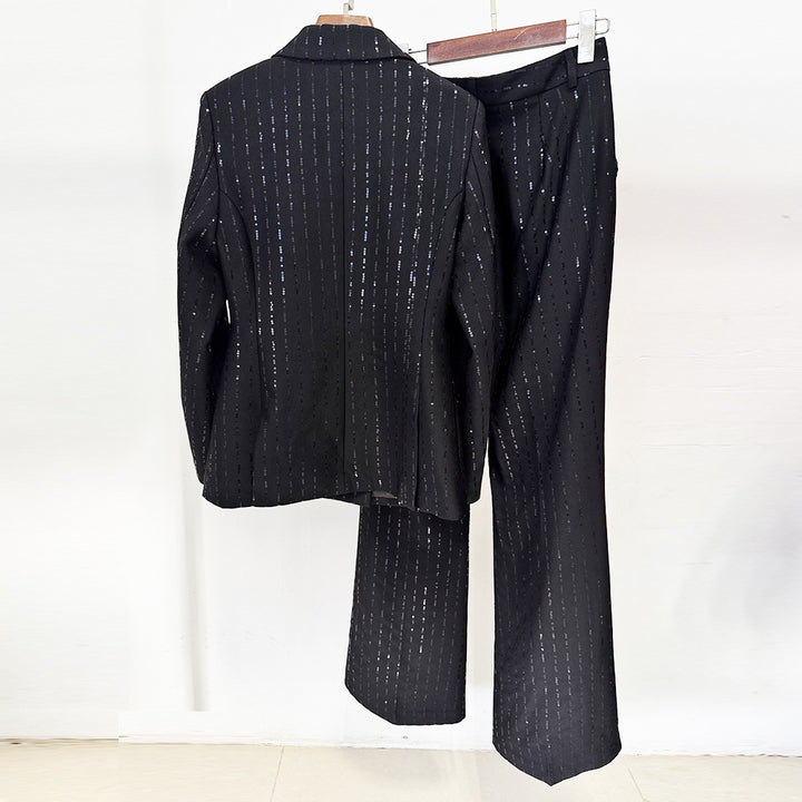 The Bianca Beaded Blazer Set