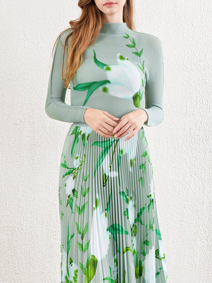 Half skirt two-piece set for women&