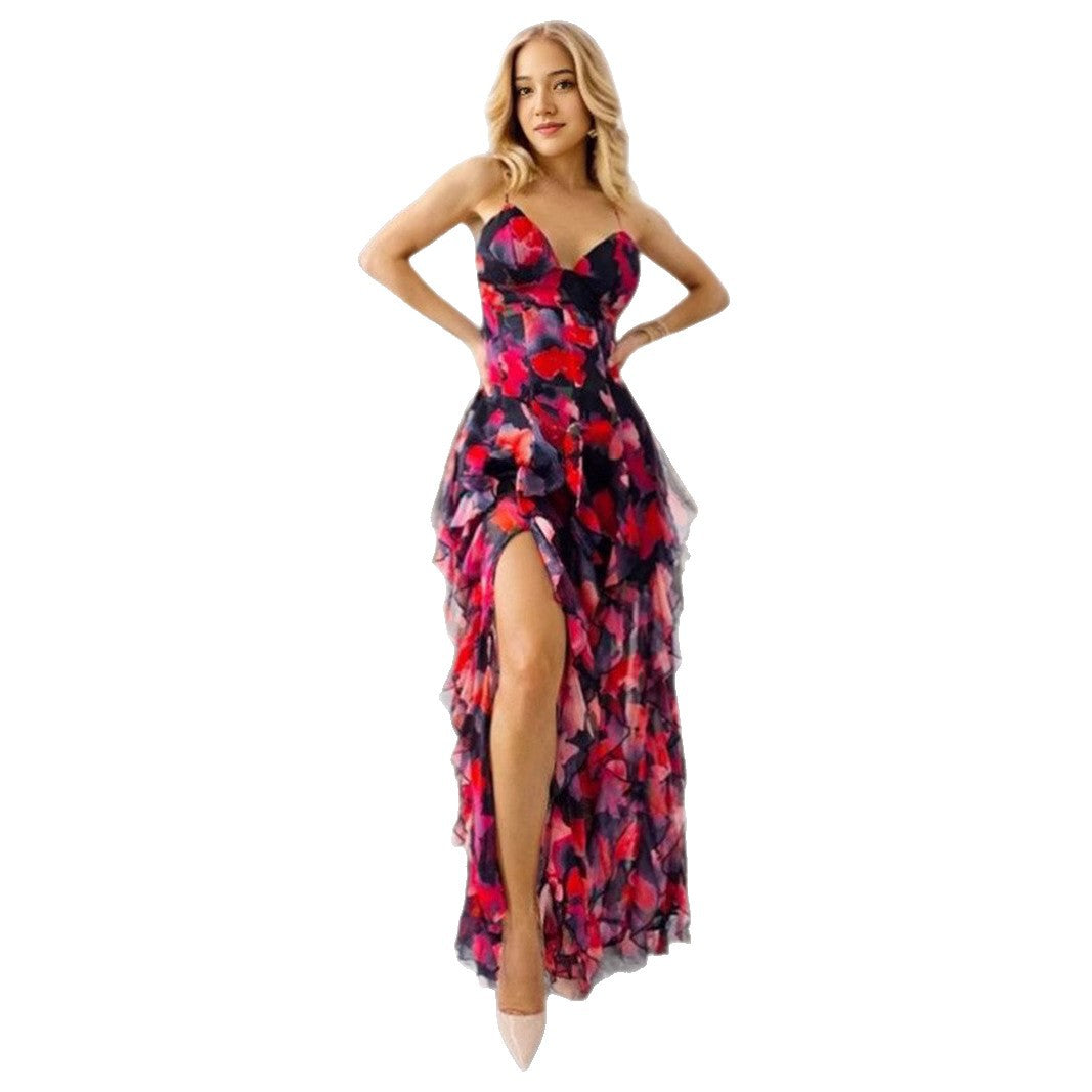 Long Evening Dress for Women with Off-Shoulder Design and Elegant Style