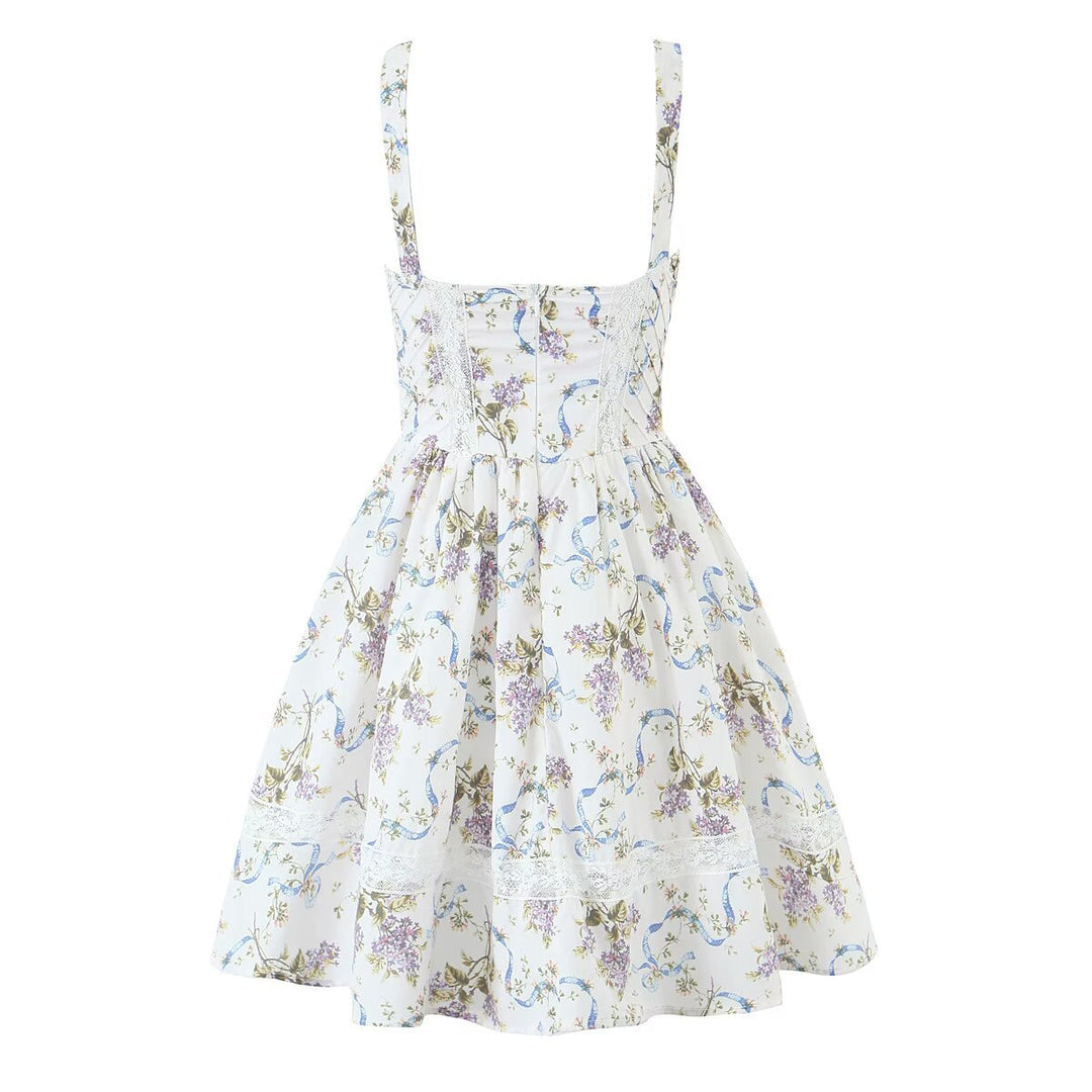 Lace lace short suspender dress for women