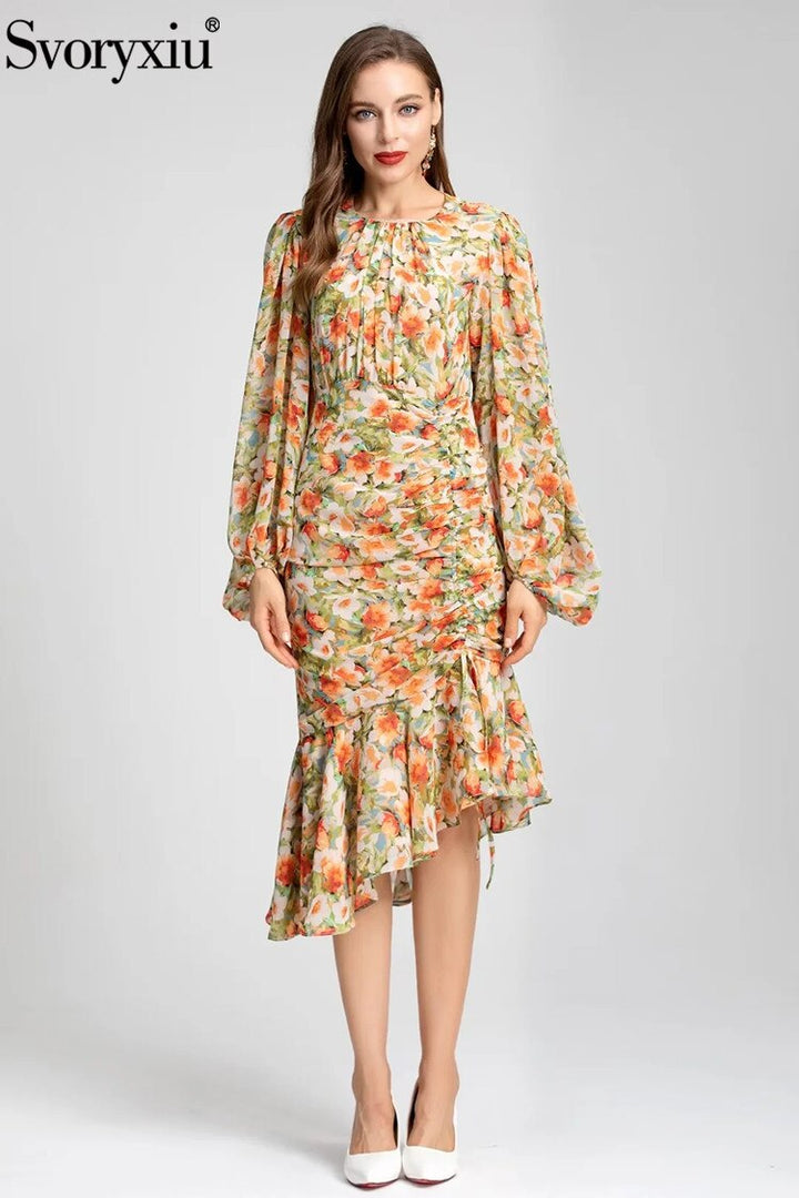 High Quality Designer Runway Gorgeous Elegant Mermaid Dress Women&