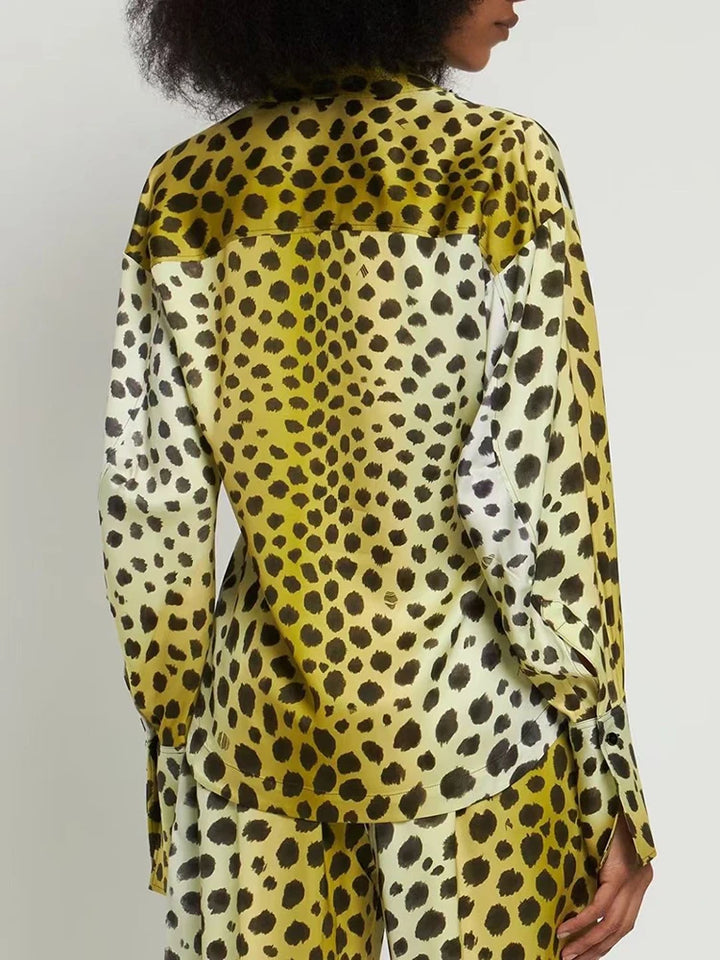 The Isabeau Leopard Lapel Set
