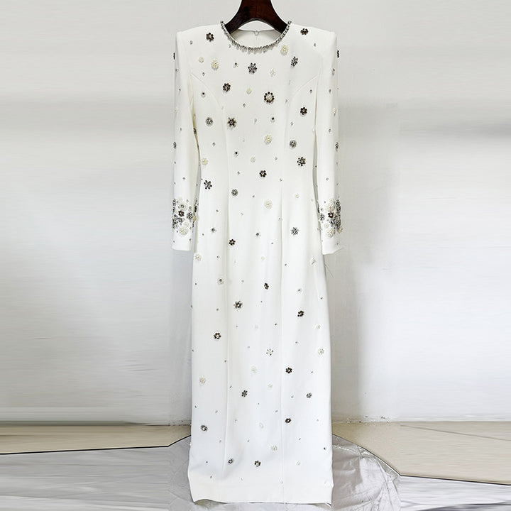 European and American fashion slim fit long dress formal dress long skirt