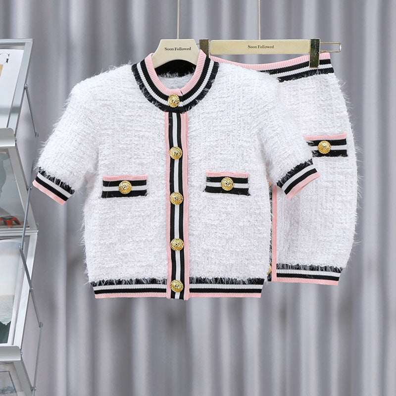 The Beatrix Button Cardigan Set