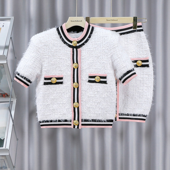 The Beatrix Button Cardigan Set