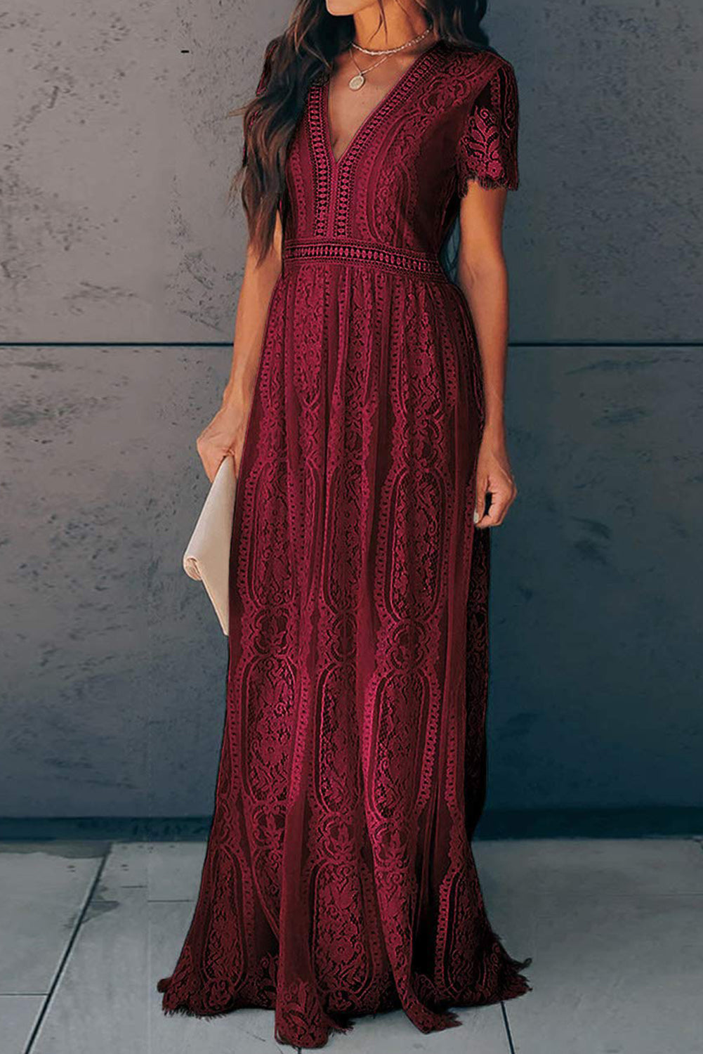 Fiery Heart Lace Dress