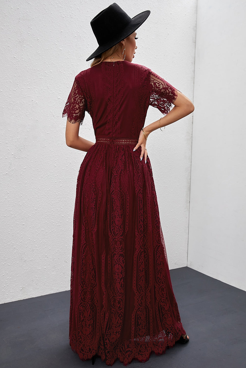 Fiery Heart Lace Dress