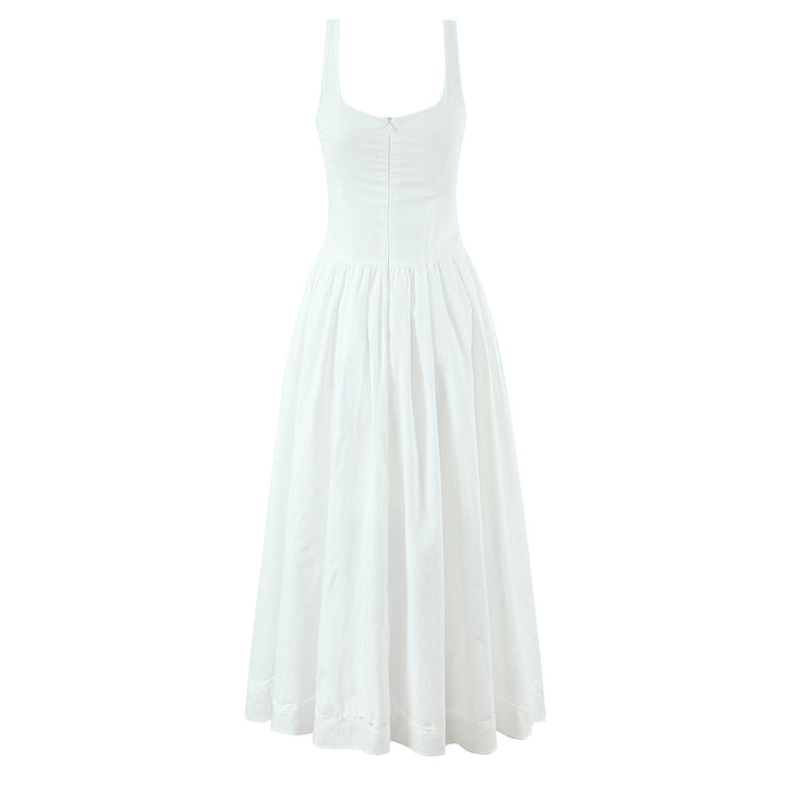 Bow tied waist cinching dress