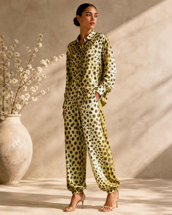 The Isabeau Leopard Lapel Set