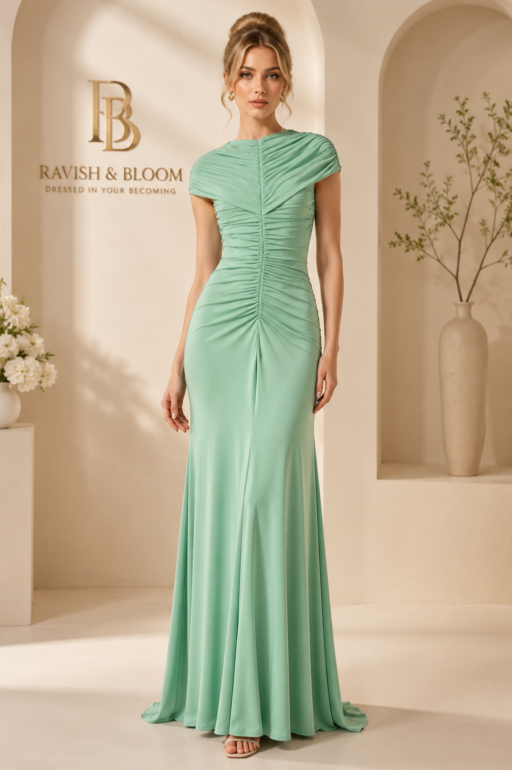 The Isolde Pleated Dress