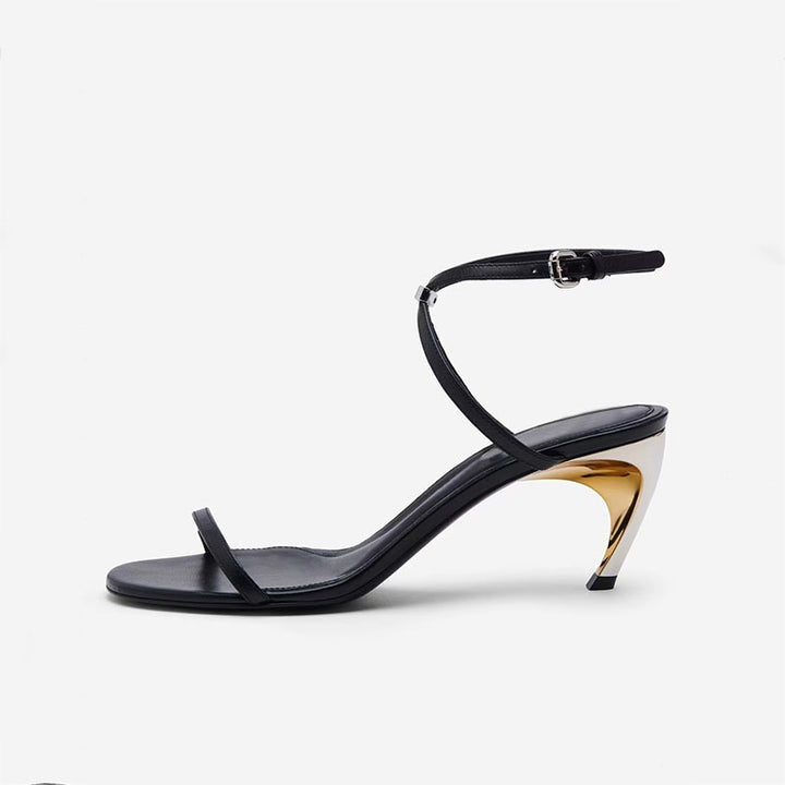 The Odalys Shaped Heel Sandals