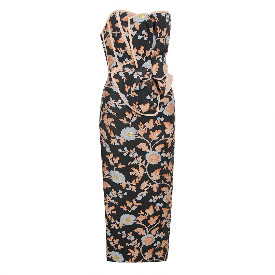 Summer New Fashion Sexy Temperament Color Wrap Chest And Hip Dress for Women
