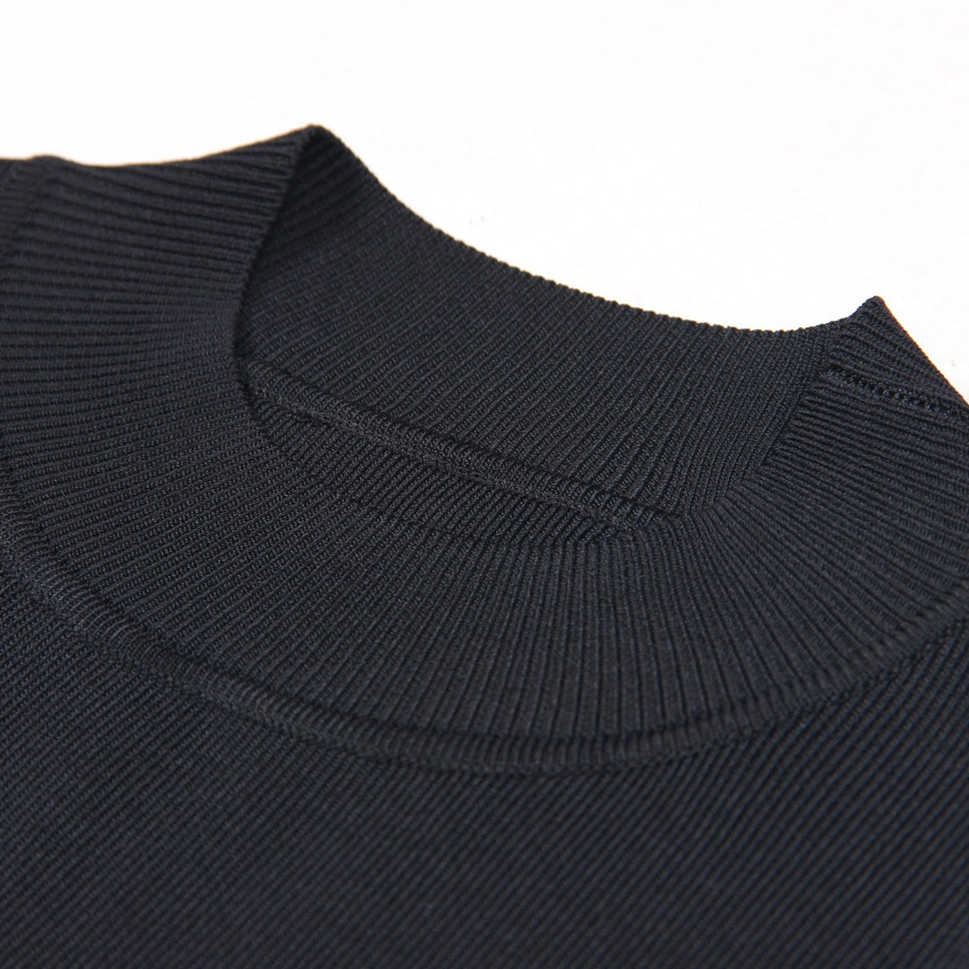 European and American summer new fashionable round neck slim fit A-line dress for women