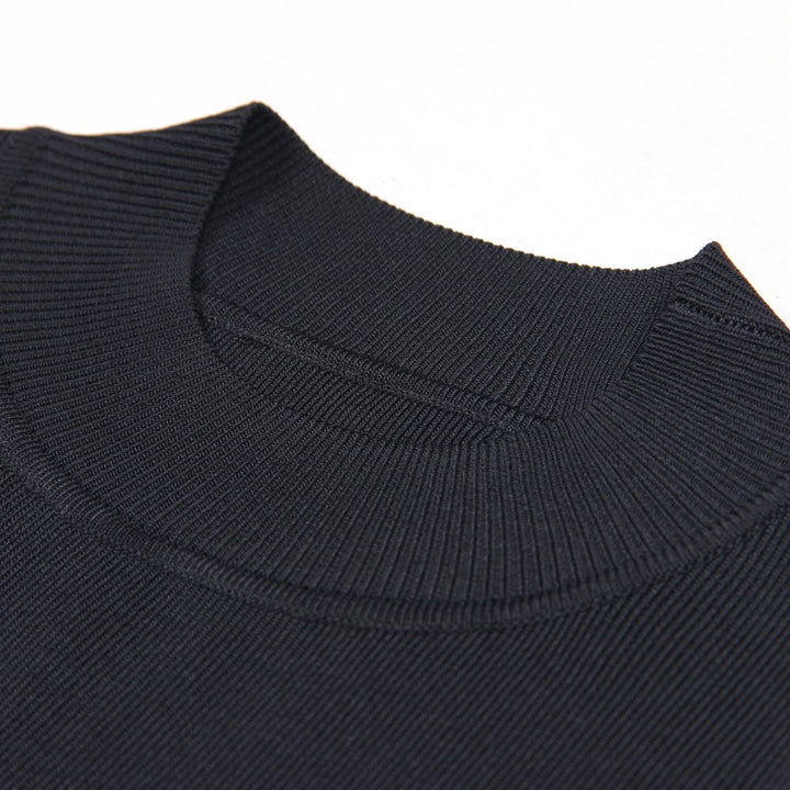 European and American summer new fashionable round neck slim fit A-line dress for women
