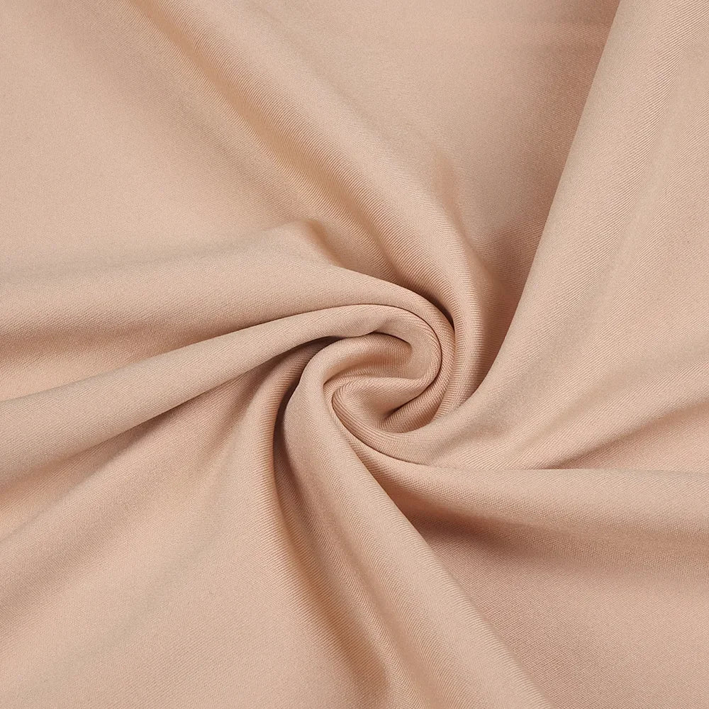 New Sexy Apricot Strapless Lace Elastic Long Dress For Women&