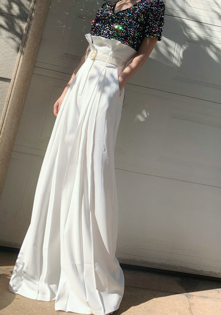 The Wren Wide Leg Suit Pants