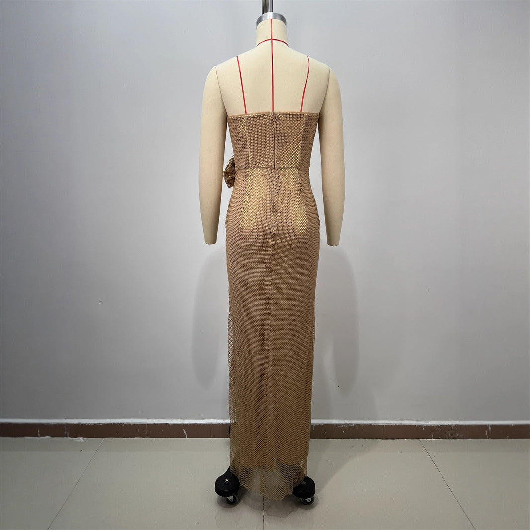 Summer New Fashion Spicy Girl Strapless Long Dress Women&