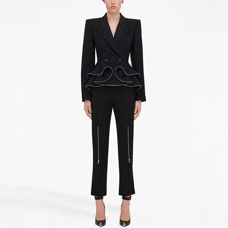 The Serena Ruffle Suit Set