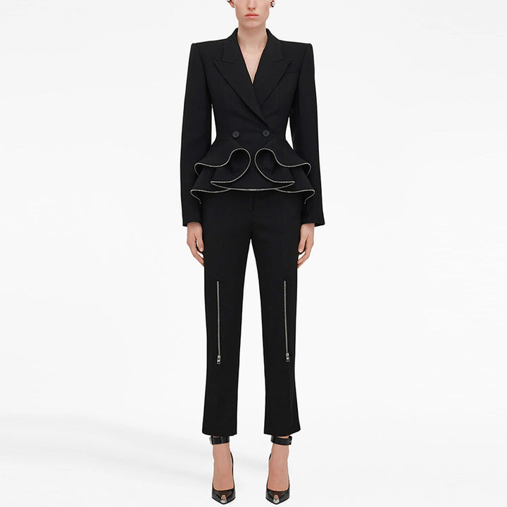 The Serena Ruffle Suit Set
