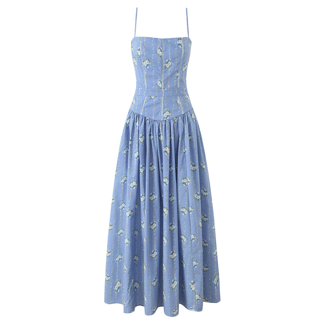 Little Chrysanthemum Waist Strap Dress