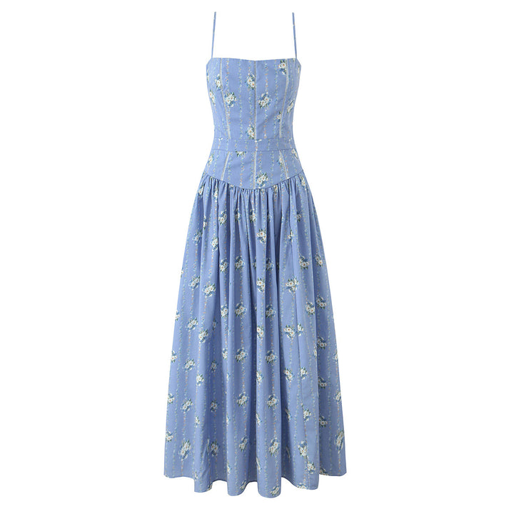 Little Chrysanthemum Waist Strap Dress