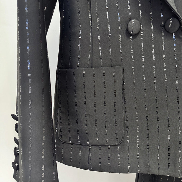 The Bianca Beaded Blazer Set
