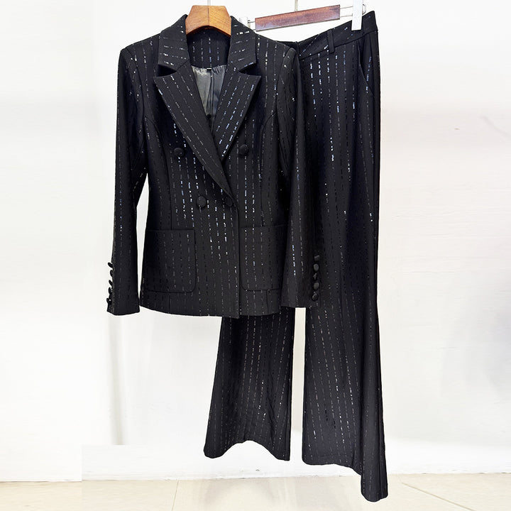 The Bianca Beaded Blazer Set