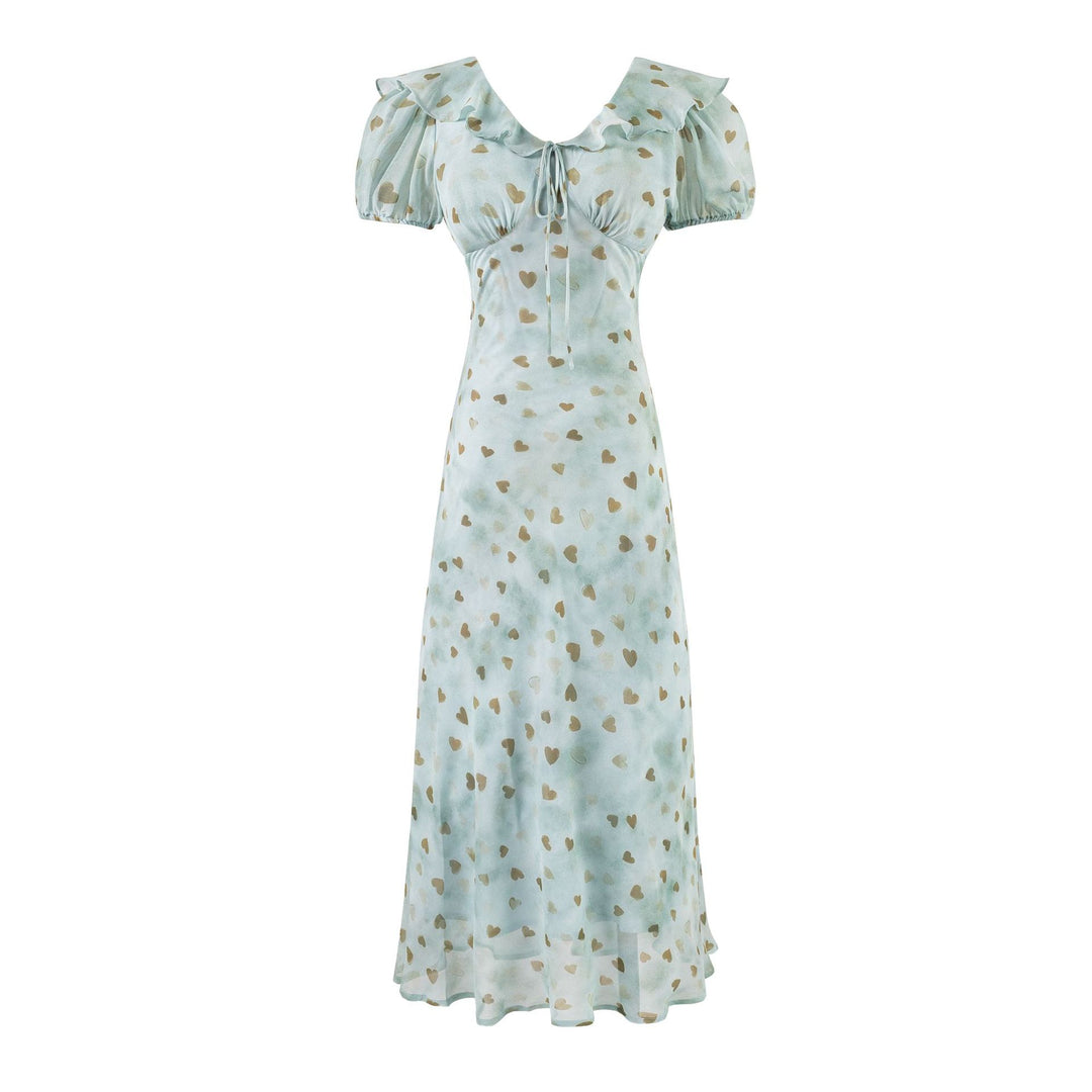 Floral Print Dress with Slim Fit