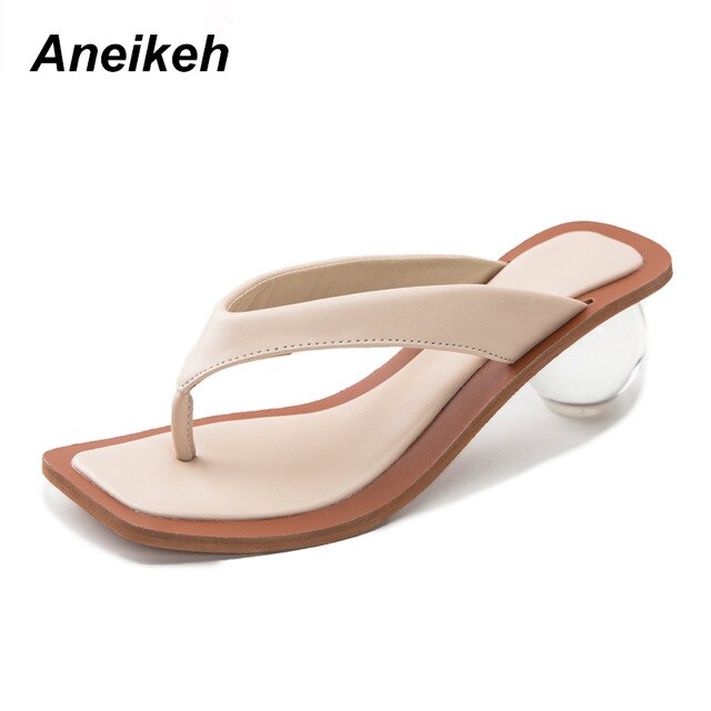 The Marguerite Clear Heel Sandals