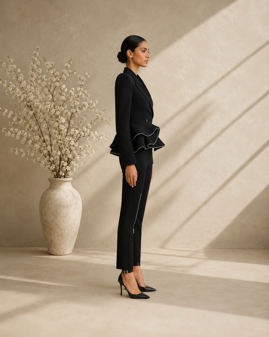 The Serena Ruffle Suit Set