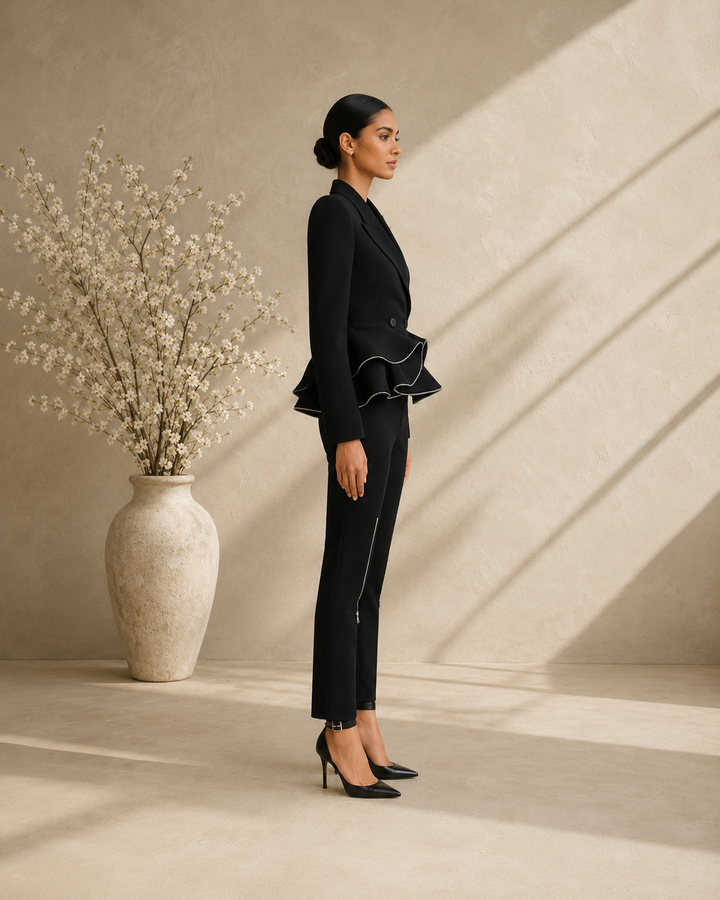 The Serena Ruffle Suit Set