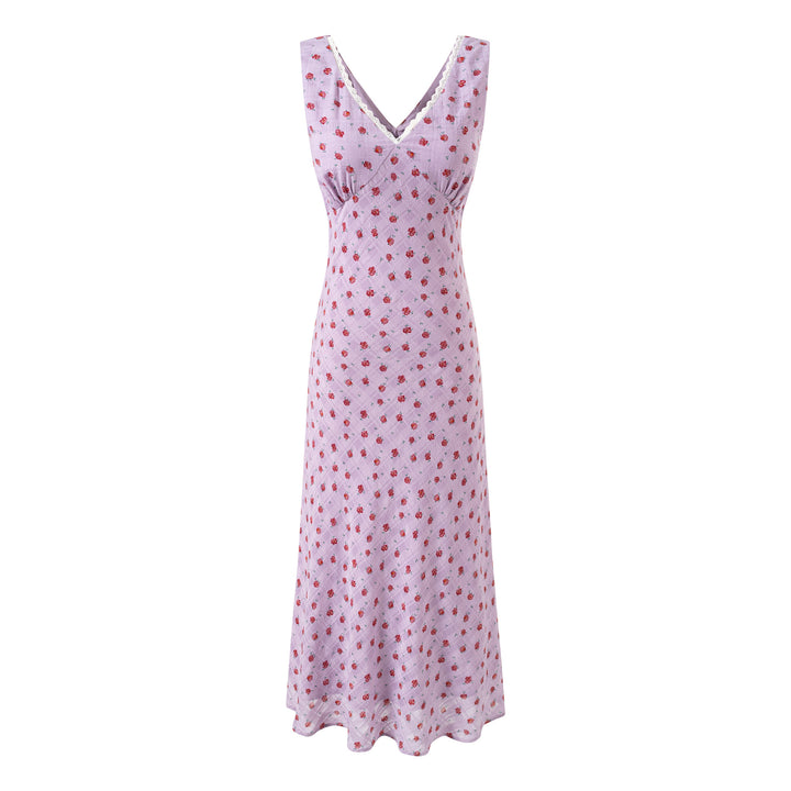 V-Neck Sleeveless Dress