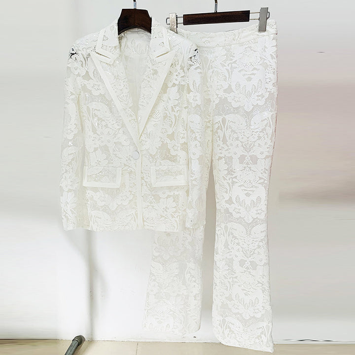 The Marisol Sequin Blazer Set