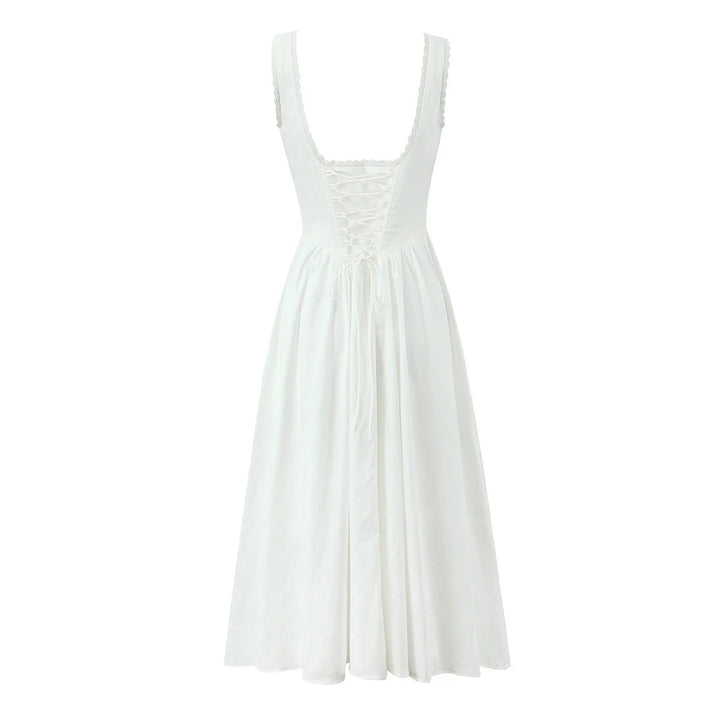 Tailored fishbone vest dress