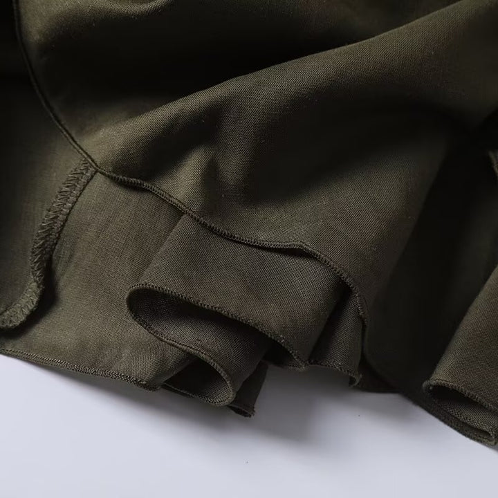 High waist slimming A-line irregular skirt half skirt for women