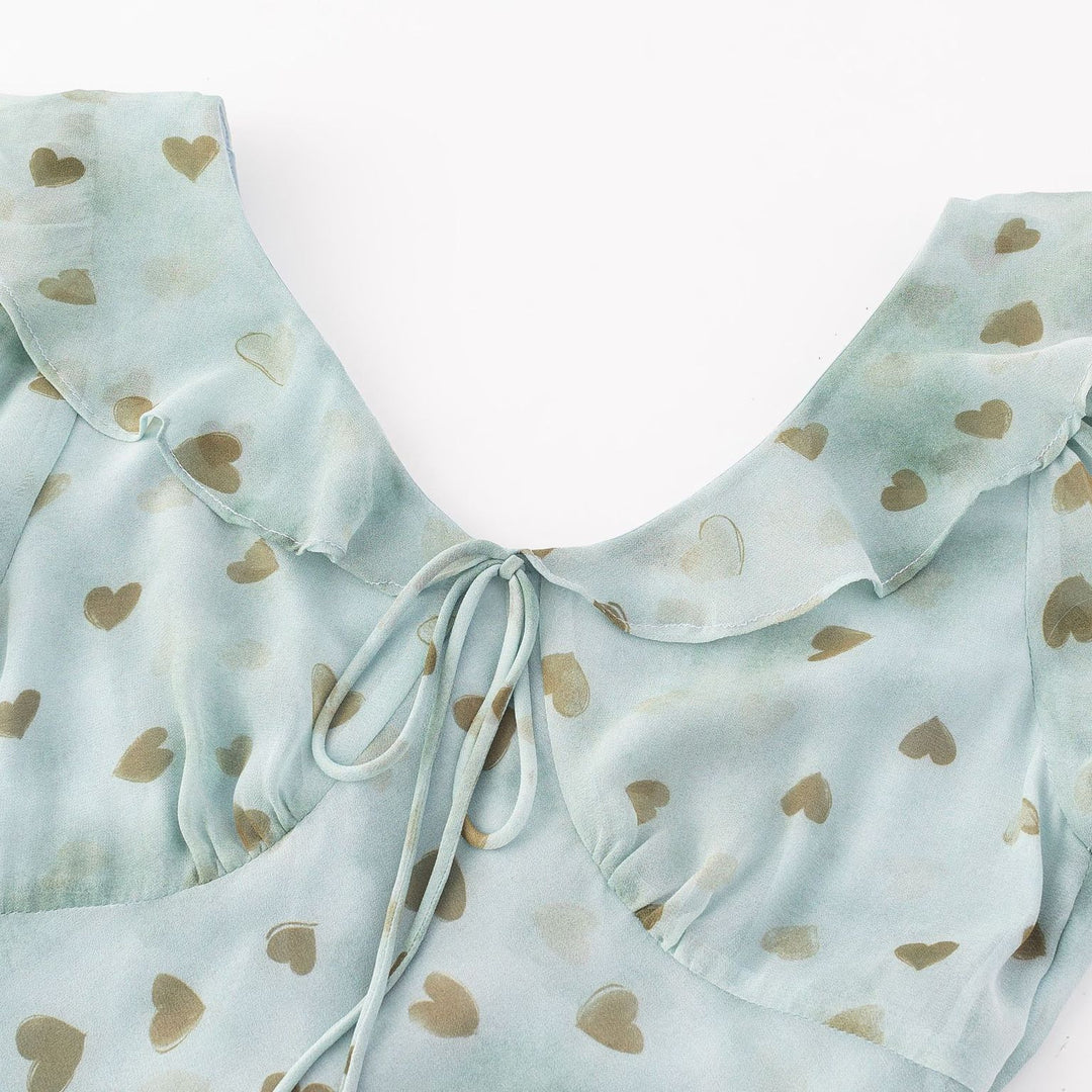 Floral Print Dress with Slim Fit