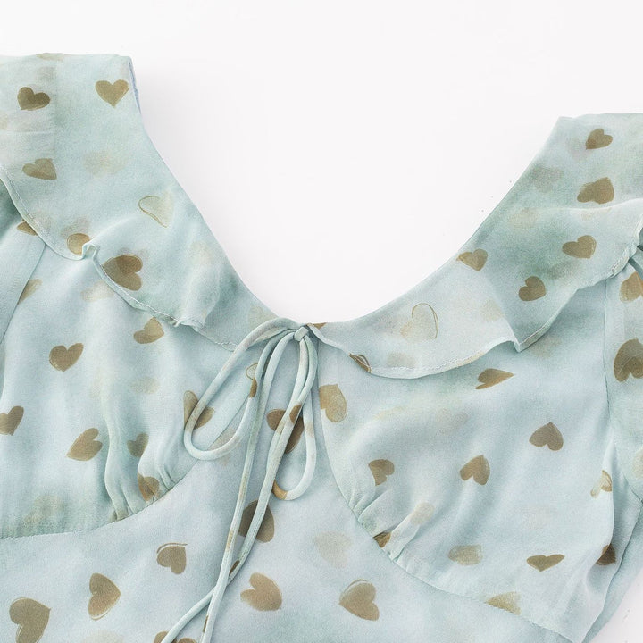Floral Print Dress with Slim Fit