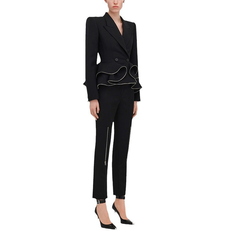 The Serena Ruffle Suit Set