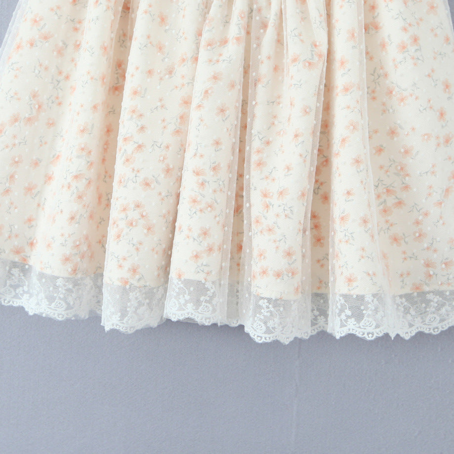 Floral strapless dress